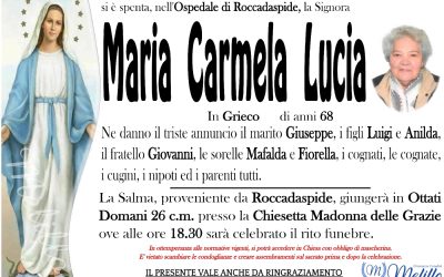 Maria Carmela Lucia 16/07/1953 25/06/2022