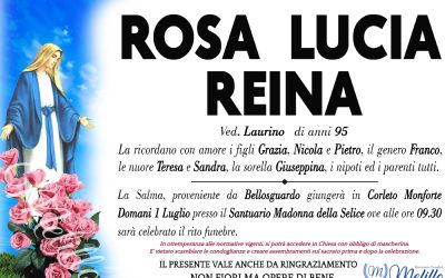 Rosa Lucia Reina 11/12/1926 30/06/2022