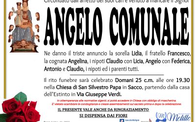Angelo Comunale 06/11/1947  24/07/2022