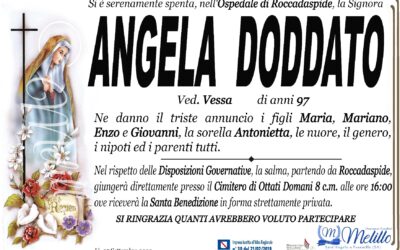 Angela Doddato 13/10/1924 07/09/2022