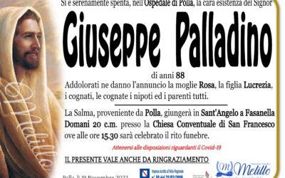 Giuseppe Palladino 27/03/1934 – 19/11/2022