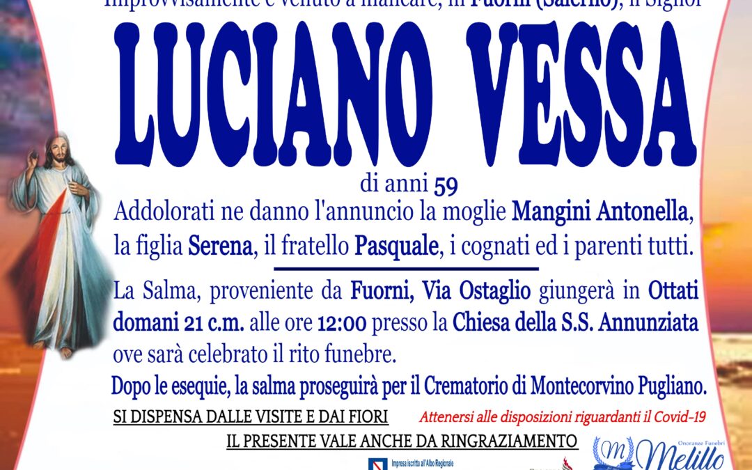Luciano Vessa 12/02/1963 20/01/2023