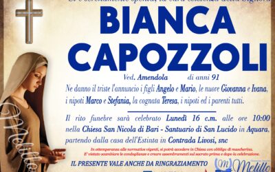 Bianca Capozzoli 24/04/1931 14/01/2023