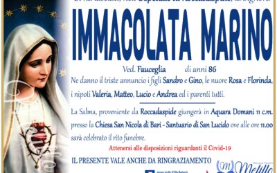 Immacolata Marino 10/06/1936 10/01/2023