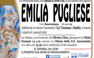 Emilia Pugliese 18/02/1931 13/01/2023