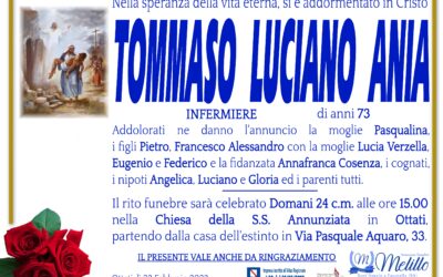 Tommaso Luciano Ania  22/07/1949  23/02/2023