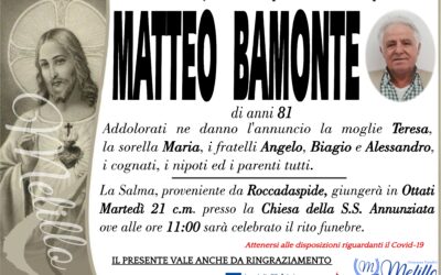Matteo Bamonte 08/07/1941  19/03/2023