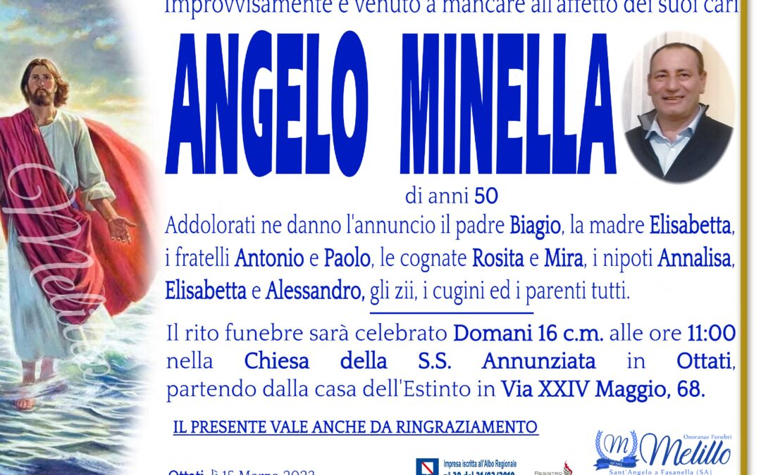 Angelo Minella 05/12/1972  15/03/2023