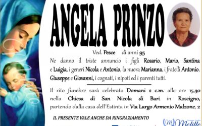 Angela Prinzo 03/01/1928  01/03/2023